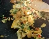 A picture of step 4 of Scrambled Egg,Kale,Parsley Healthy Breakfast #Kitchenwordsearch.