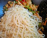 A picture of step 14 of Chicken Lo Mein C&G.