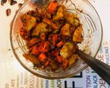 A picture of step 3 of Amla and carrots instant pickle.