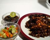Foto langkah ke 4 dari resep *Sate Jamur Tiram Bumbu Kecap*.