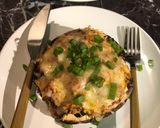 A picture of step 7 of Chicken Enchilada Stuffed Portobellos.
