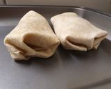 A picture of step 8 of Quorn Burrito.