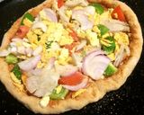 A picture of step 3 of Lemon zest pizza.