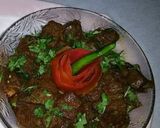 A picture of step 9 of Bhuni kaleji.
