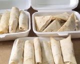 A picture of step 4 of Frozen roll and samosa.