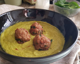 Foto del paso 14 de la receta: Crema de Verduras con Albóndigas de Espinacas (con un toque de yogur cremoso de oveja)