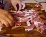 Foto del paso 1 de la receta: Arroz con steak de cerdo y salsa soya