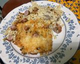 A picture of step 16 of Gratin with Orzo, Sausages, Mushrooms, and Emmental Cheese.