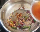 A picture of step 3 of Neem flower rasam.