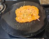 A picture of step 4 of Veggie's Salad Chilla (healthy weight loss).