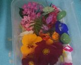 Foto langkah ke 1 dari resep Puding edible flower (edible flower milky puding).