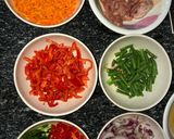 A picture of step 1 of Carrot rice and shredded beef sauce.