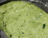 A picture of step 3 of Tricolour Poori / Luchi.