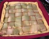 Une image de l'étape 10 de Tarte quadrillée à la rhubarbe et vanille,pâte brisée au sucre de canne.