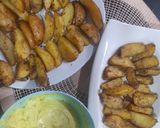 A picture of step 5 of Potatoes wedges.
