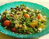 A picture of step 6 of Summer Salad – Wild rice with veggies, nuts, and cranberries.