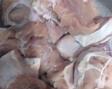 A picture of step 1 of Mutton karahi.