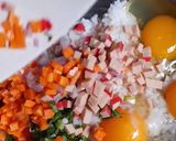 Foto langkah ke 2 dari resep Omelet nasi.