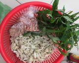 Hình bước làm 1 của món Mít trộn chay