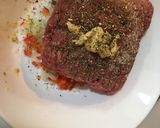 Foto del paso 1 de la receta: Hamburguesa con cebolla & hongos