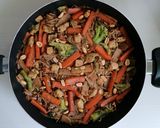 Csirkés-zöldséges soba tészta 🍜 recept fázis 6 fotója