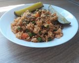 Zöldséges rizses hús recept fázis 5 fotója
