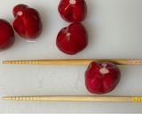 A picture of step 2 of Chrysanthemum Flower Turnip.
