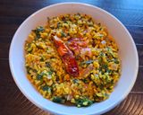 A picture of step 4 of Methi Moong Dal Sabzi.