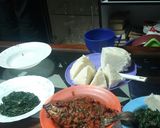 A picture of step 6 of Ugali fish and sukuma# vegetable contest.