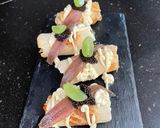 Foto del paso 3 de la receta: Rollitos de tortitas de maíz con surimi, atún y anchoas 😜😜😜