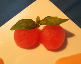 Foto del paso 13 de la receta: Bacalao ahumado con espuma de salmorejo y cerezas de sandía