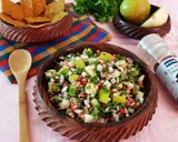A picture of step 5 of Spicy Babugosha Salsa (Indian Pear Salsa).