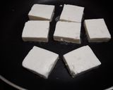 A picture of step 2 of Oil free Hara hara paneer.
