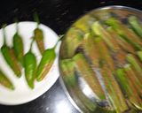 A picture of step 5 of Okra Chilli Fry.