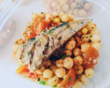 Foto del paso 4 de la receta: Ensalada de garbanzos y caballa al grill