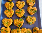 A picture of step 4 of Heart shape cutlets.