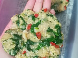 Hamburguesas de pollo con espinacas