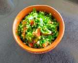 A picture of step 4 of Tabbouleh.