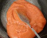 A picture of step 6 of Orange Flavored Ice halwa.