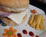 A picture of step 7 of Veg burger.