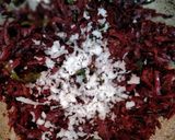 A picture of step 4 of Beetroot Fry.
