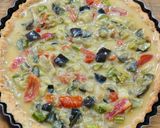 Foto del paso 8 de la receta: 🥧🍅🍆🧅Tarta de verduras de estación con masa integral con mix de semillas y levadura 🧅🍆🍅🥧