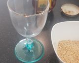 A picture of step 3 of Cheese cream thandai mocktail.