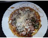 A picture of step 5 of Omelette Pizza.
