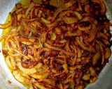 A picture of step 3 of Kashmiri Rogan Josh.