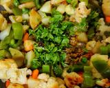A picture of step 6 of Dabha Style Cauliflower Mix Veg.