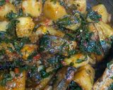 A picture of step 7 of Yam porridge.