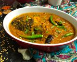 A picture of step 7 of Macher Muro diye Dal (Fish Head Lentil Curry - Bengali Style).