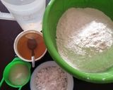 A picture of step 1 of Soft coconut layered chapati.
