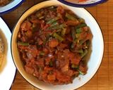A picture of step 6 of Lamb Slovaki, Mediterranean Beans and Chargrilled red peppers 🇨🇾🇬🇷.